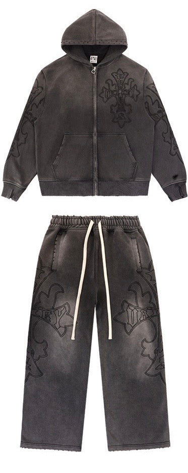 CONJUNTO VALLEY DREAMS SCAR NEGRO DESGASTADO