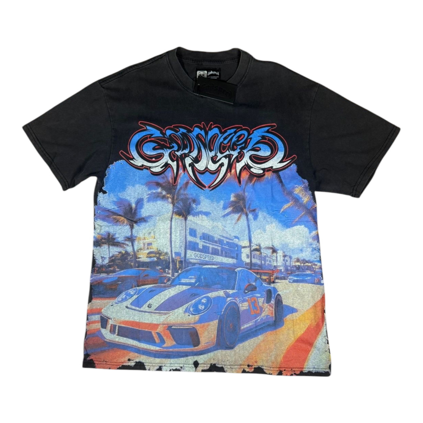 CAMISETA GOODSPEED THE CAR BEACH NEGRA