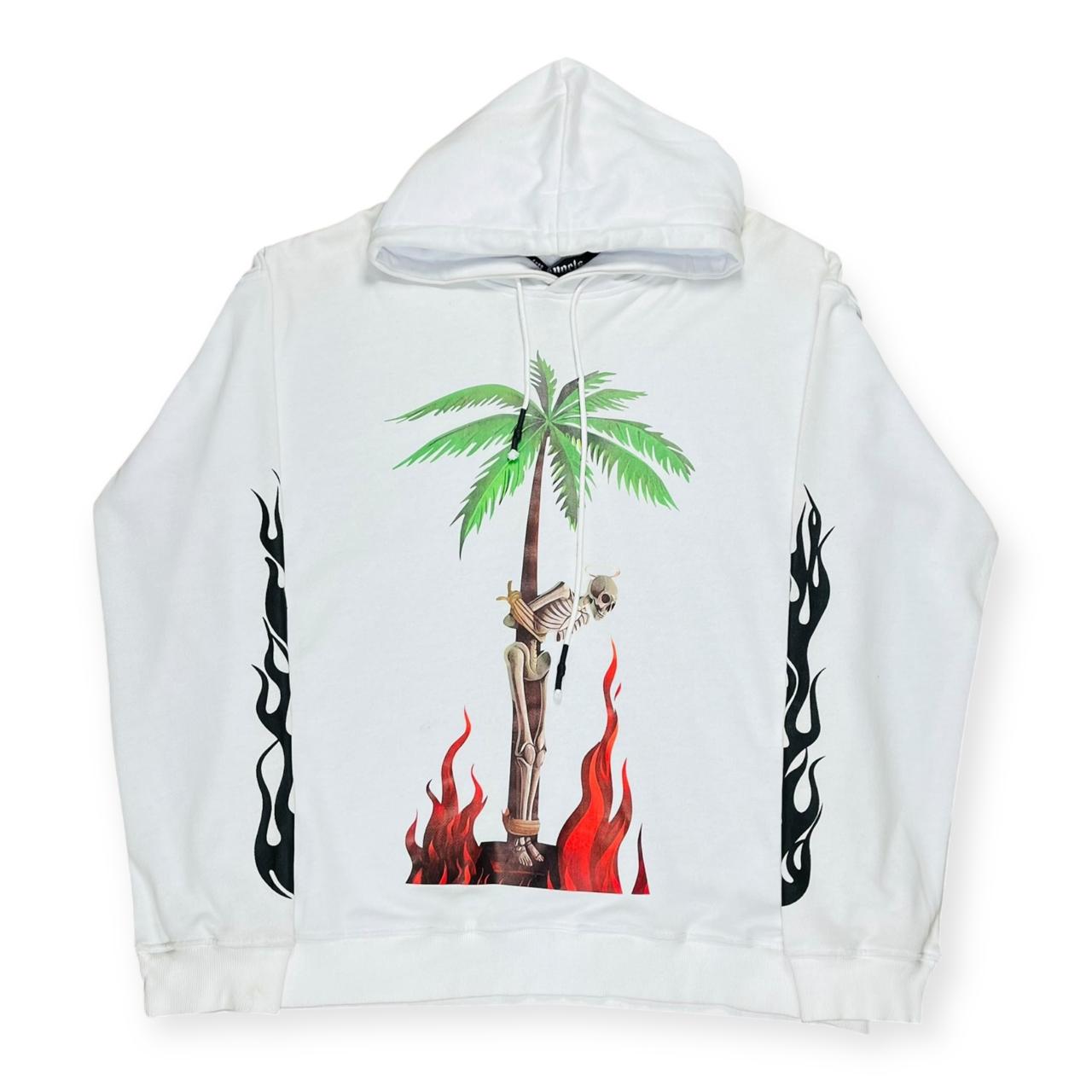 HOODIE PALM ANGELS BLANCO PALMERA