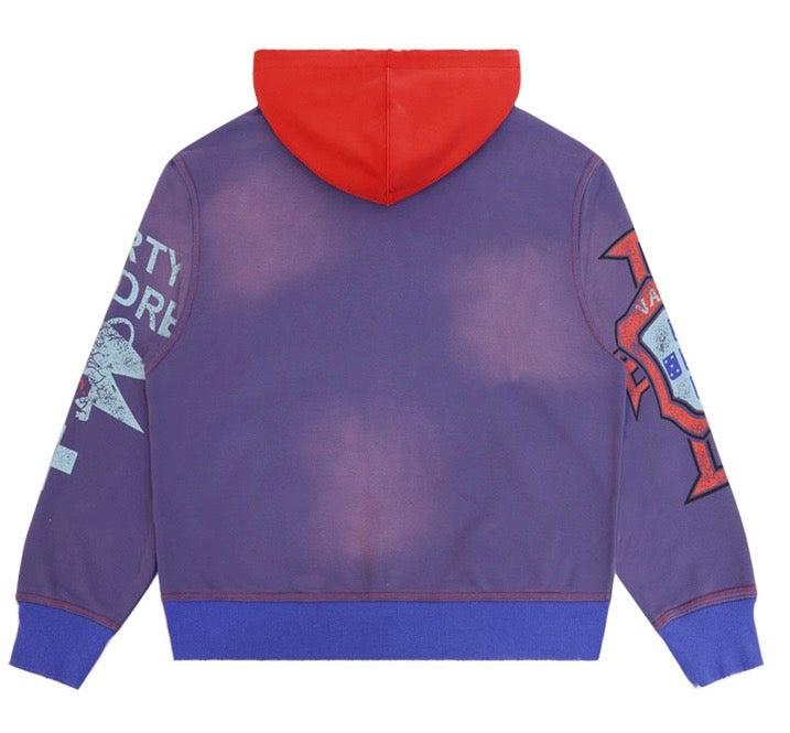 ZIP HOODIE VALLEY DREAMS MORADO/ROJO