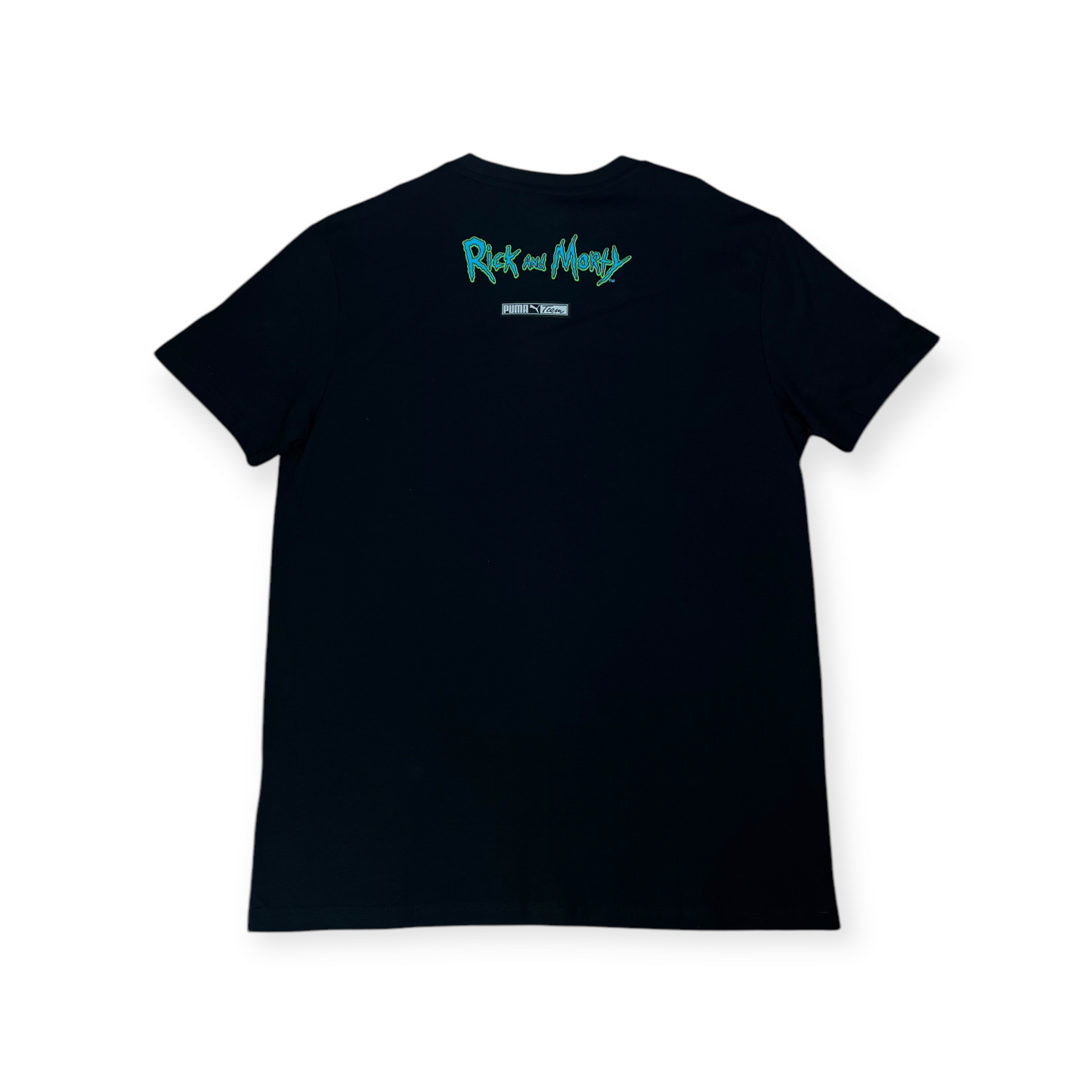 CAMISETA PUMA NEGRA RICK AND MORTY NEGRA