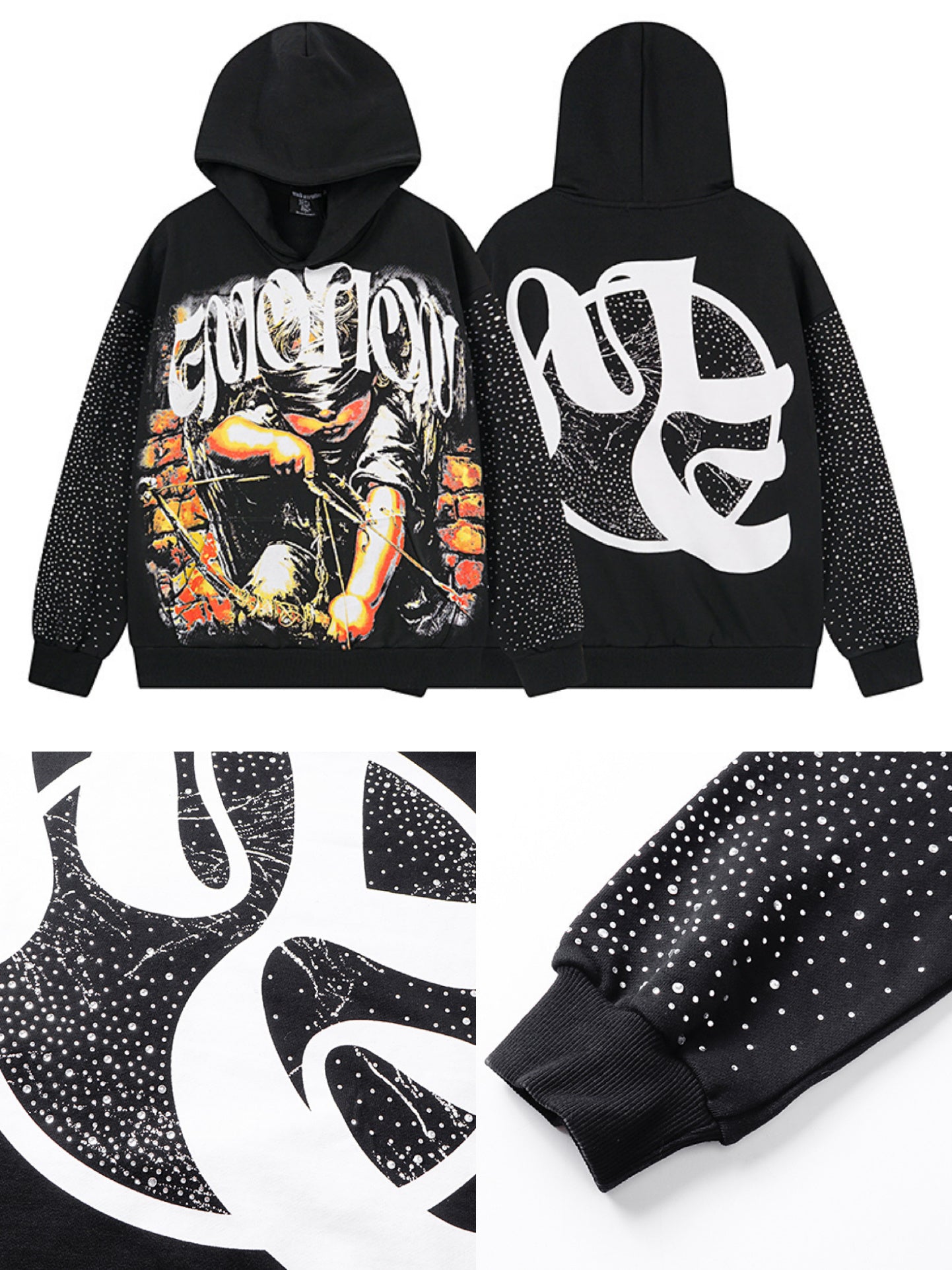 HOODIE MIXED EMOTION PIEDRAS