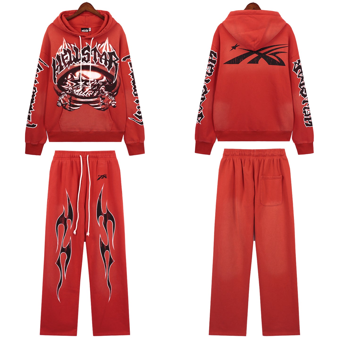 CONJUNTO HELLSTAR FLAMA ROJO