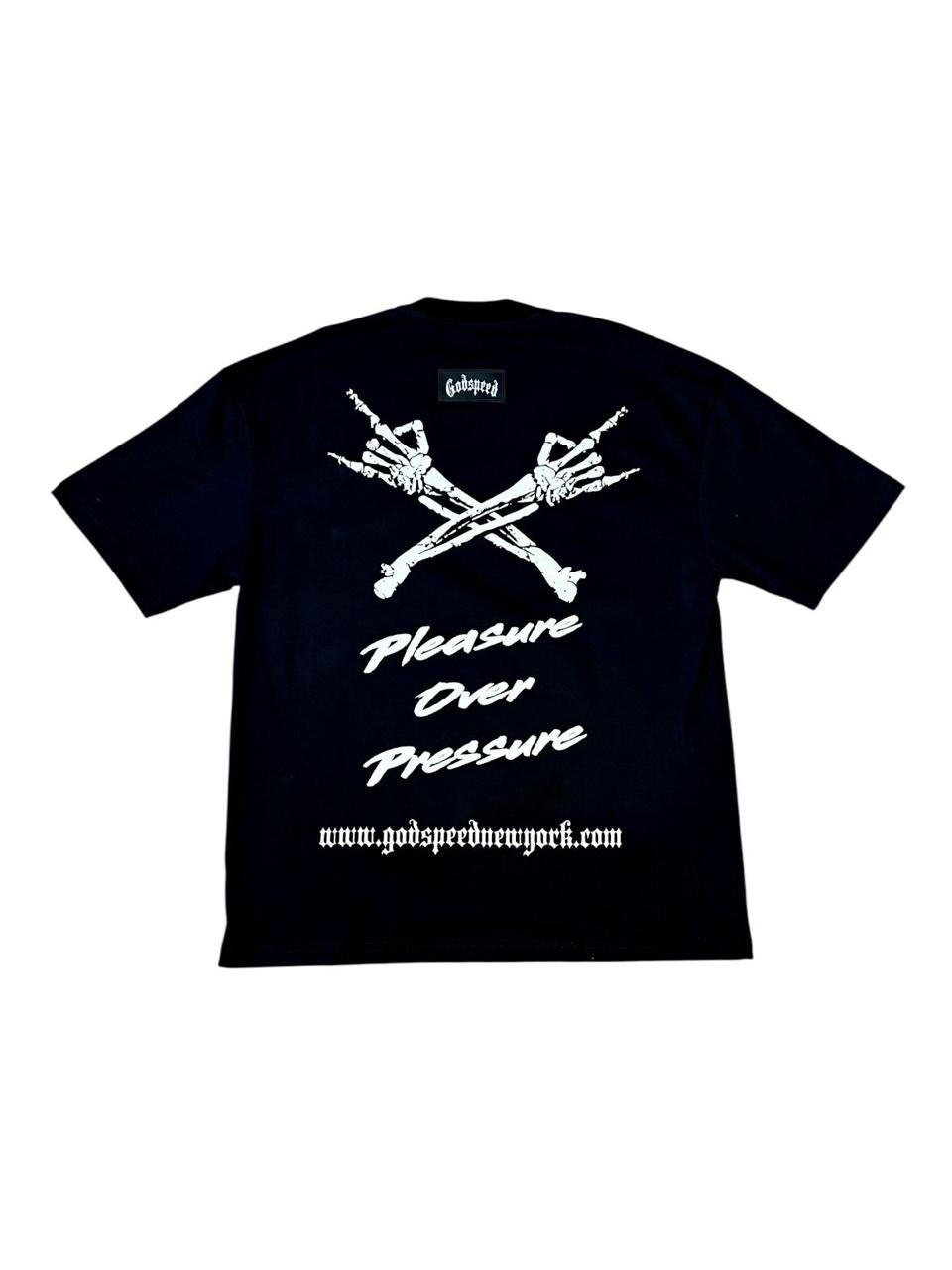 CAMISETA GODSPEED PLEASURE OVER NEGRA