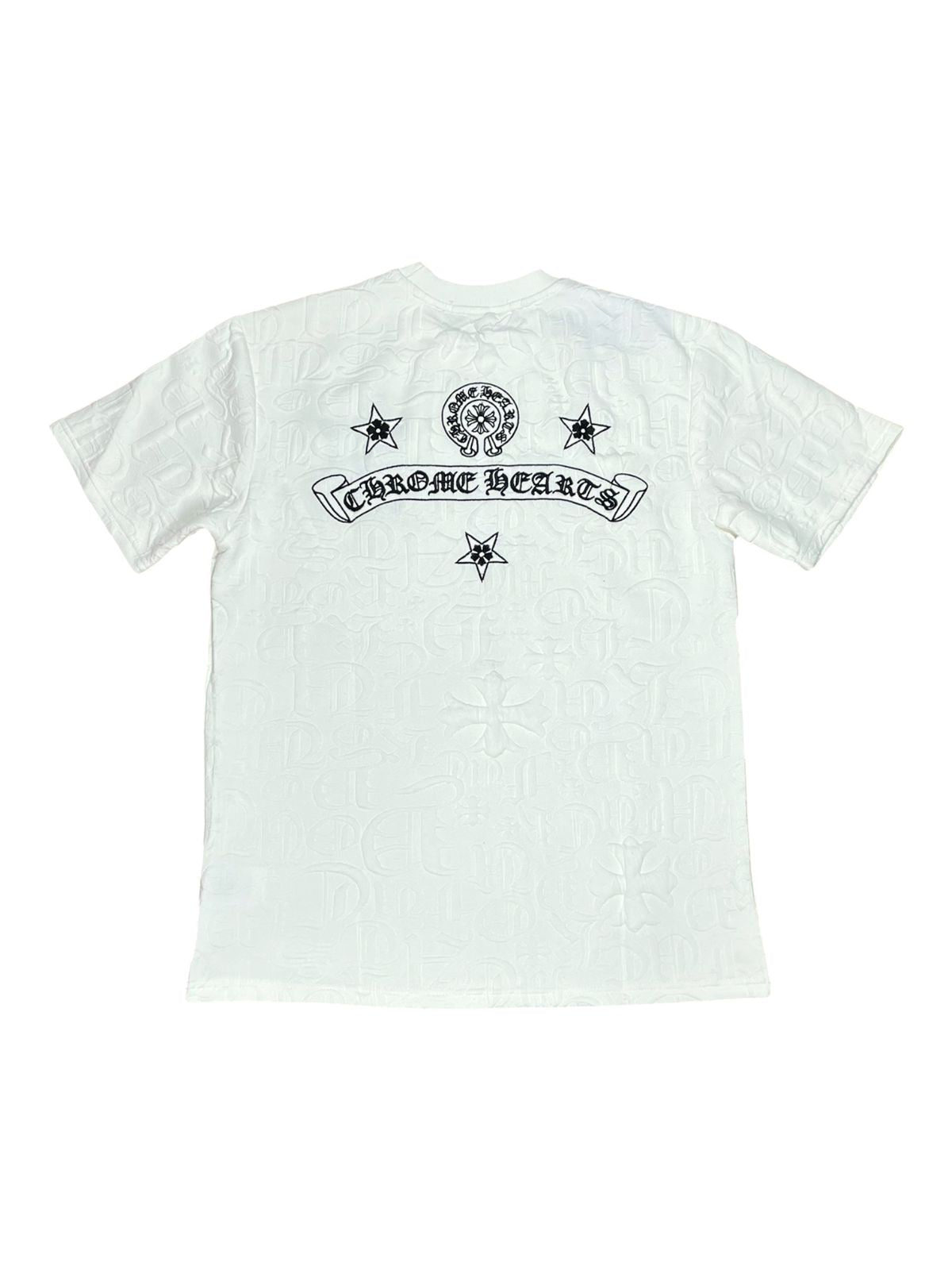 CAMISETA CHROME HEARTS REPUJADA BLANCA