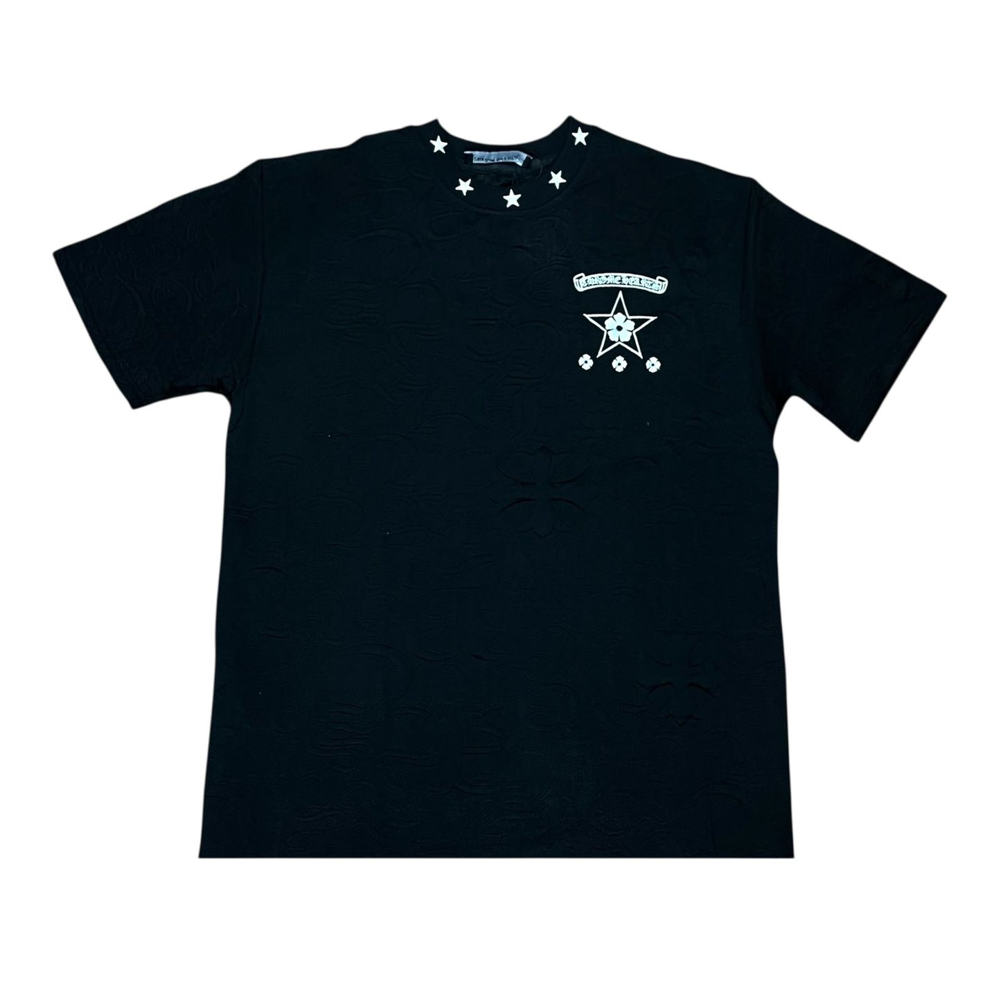 CAMISETA CHROME HEARTS REPUJADA NEGRA