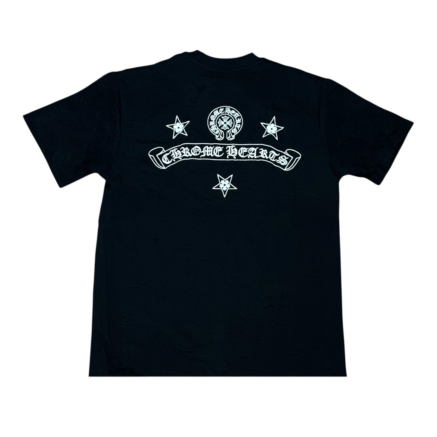 CAMISETA CHROME HEARTS REPUJADA NEGRA
