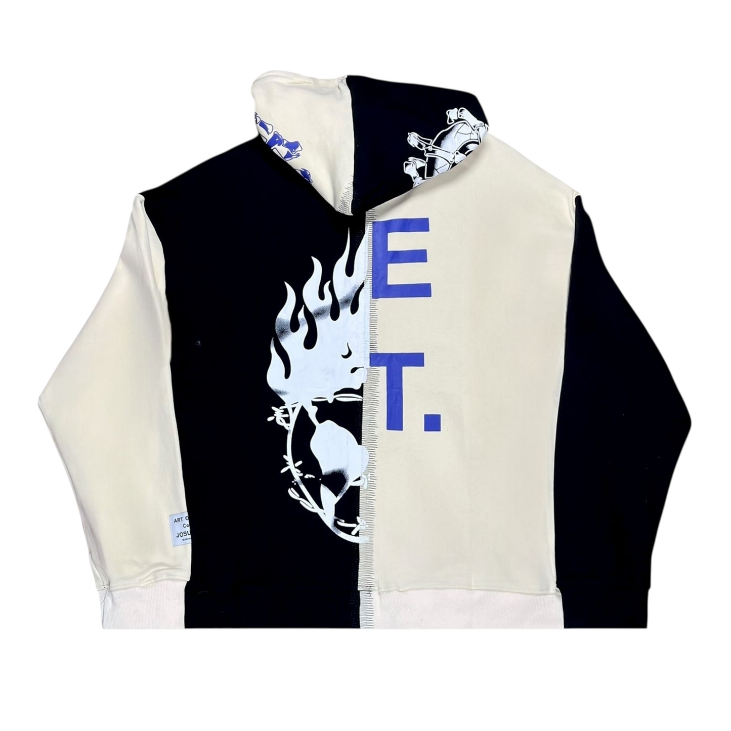 HOODIE GALLERY DEPT DUAL NEGRO/BEIGE