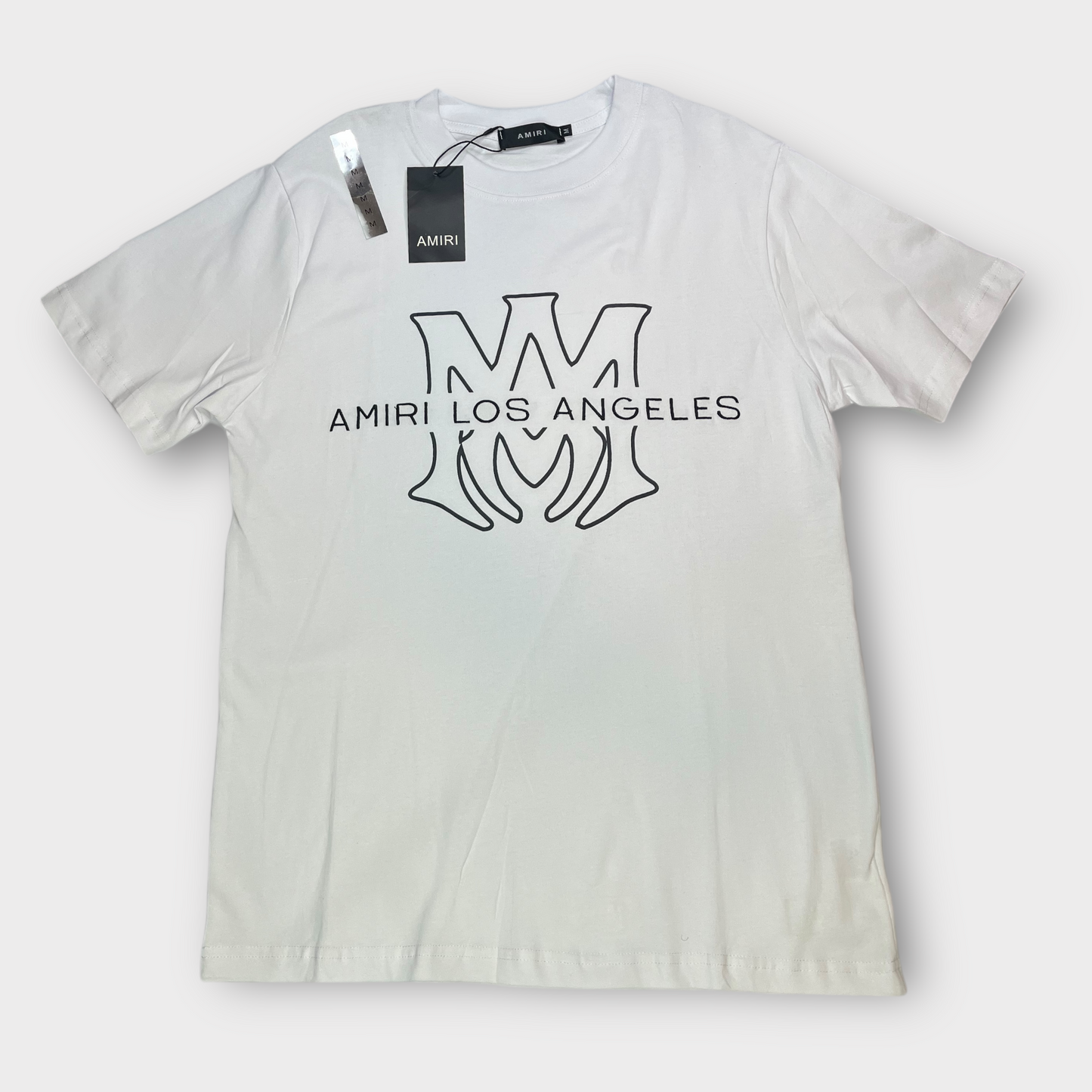 CAMISETA AMIRI LOGO LOS ANGELES BLANCA