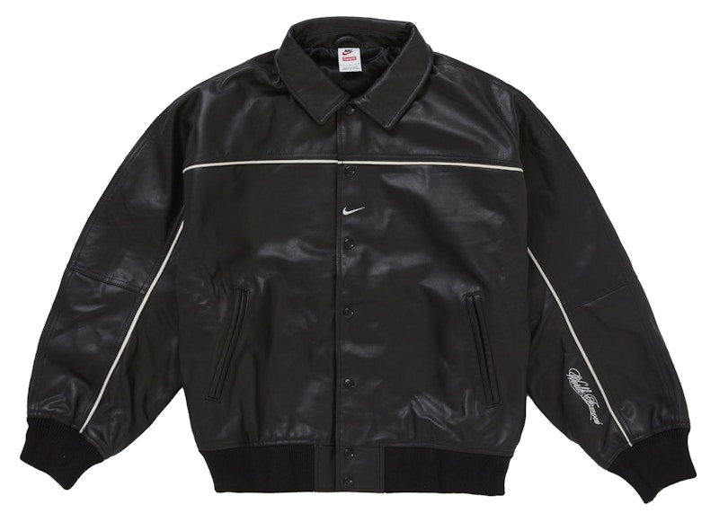 CHAQUETA NIKE X SUPREME NEGRA CUERO TEX