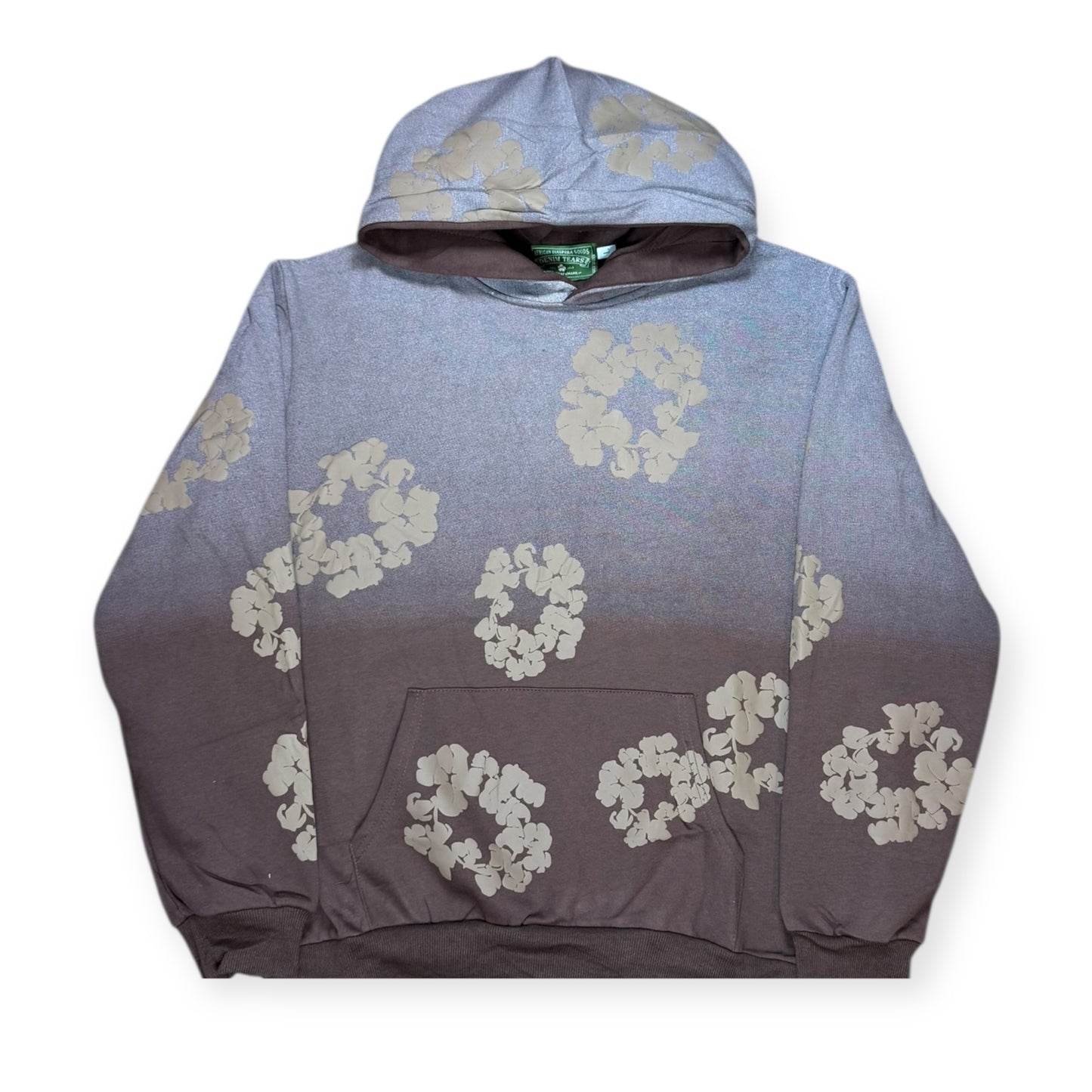 HOODIE DENIM TEARS BROWN DEGRADED