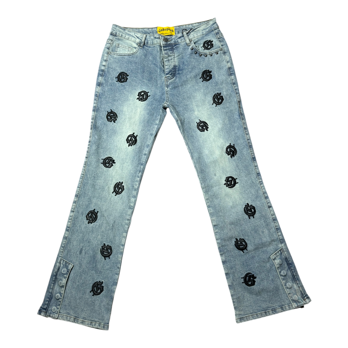 JEAN GODSPEED FLARED AZUL