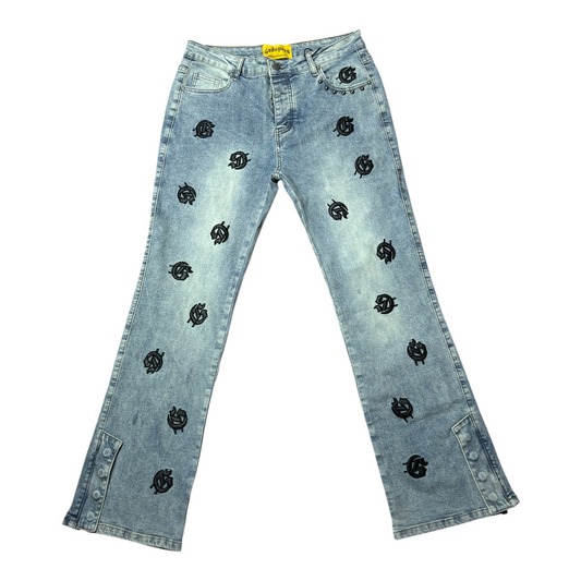 JEAN GODSPEED FLARED AZUL