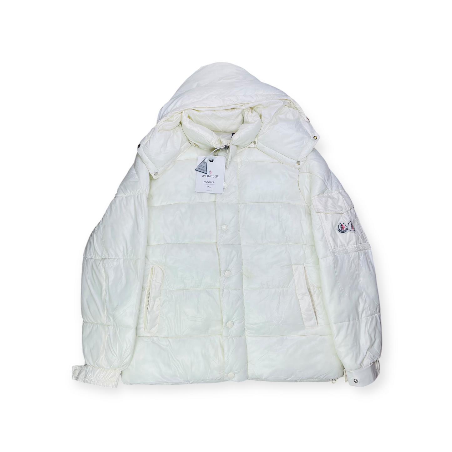 CHAQUETA PUFFER MONCLER BLANCA