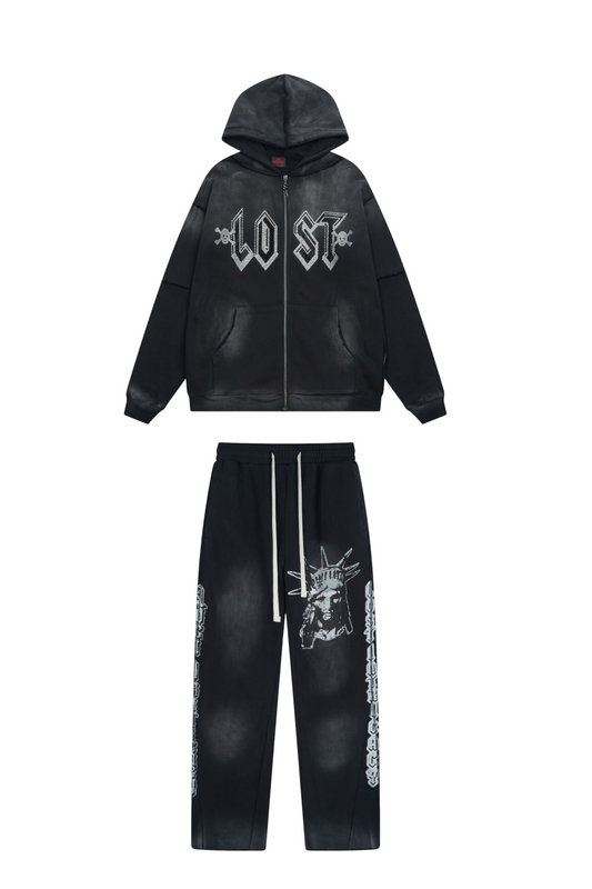 CONJUNTO LOST INTRICACY NEGRO