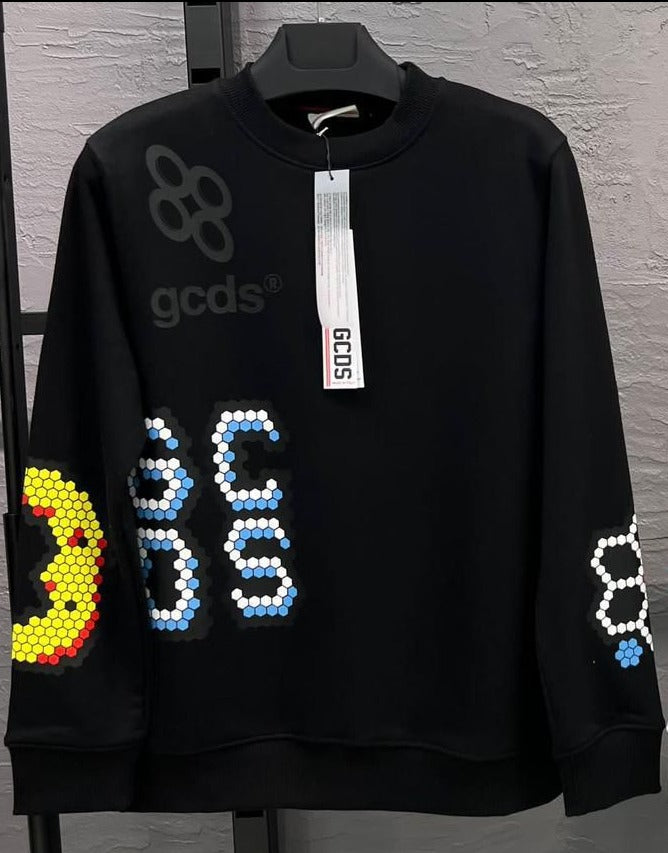 CREW NECK GCDS NEGRO