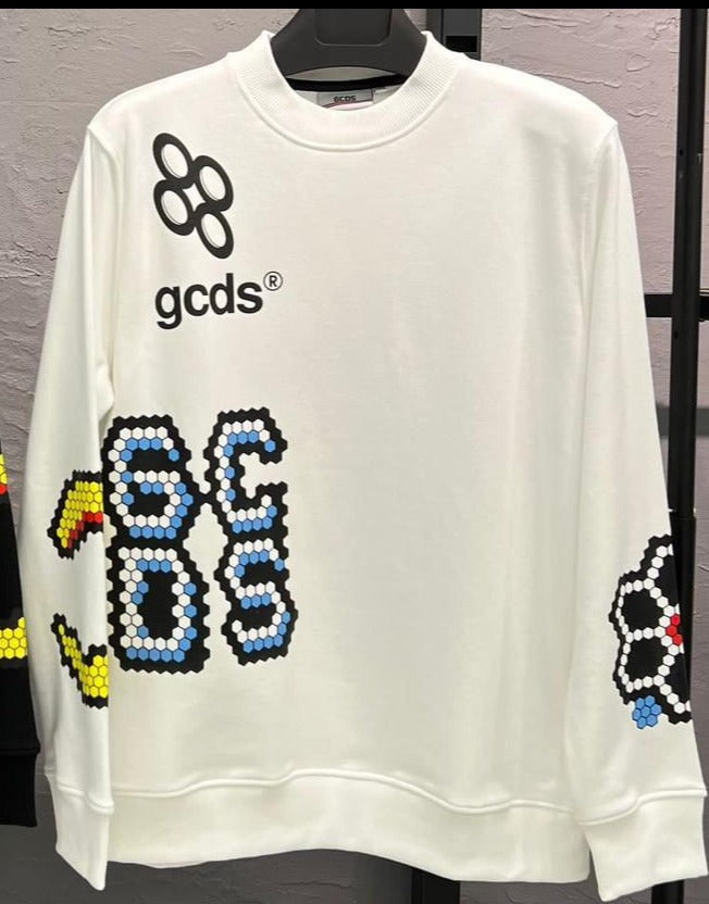 CREW NECK GCDS BLANCO