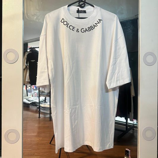 CAMISETA DOLCE Y GABANNA BLANCA LOGO