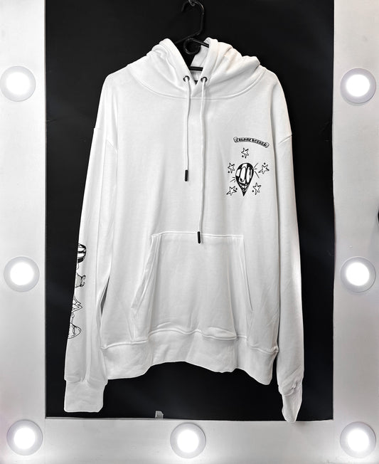 HOODIE CHROME HEARTS BLANCO CADENAS