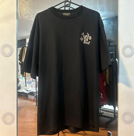 CAMISETA LOUIS VUITTON NEGRO LOGO CAFE