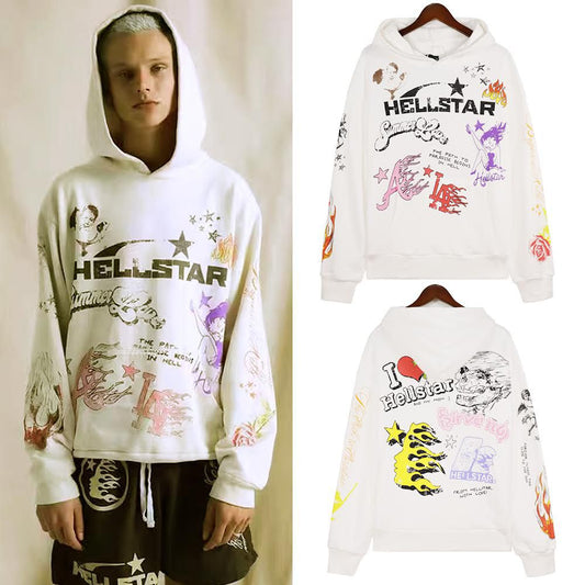 HOODIE HELLSTAR BLANCO ANGEL