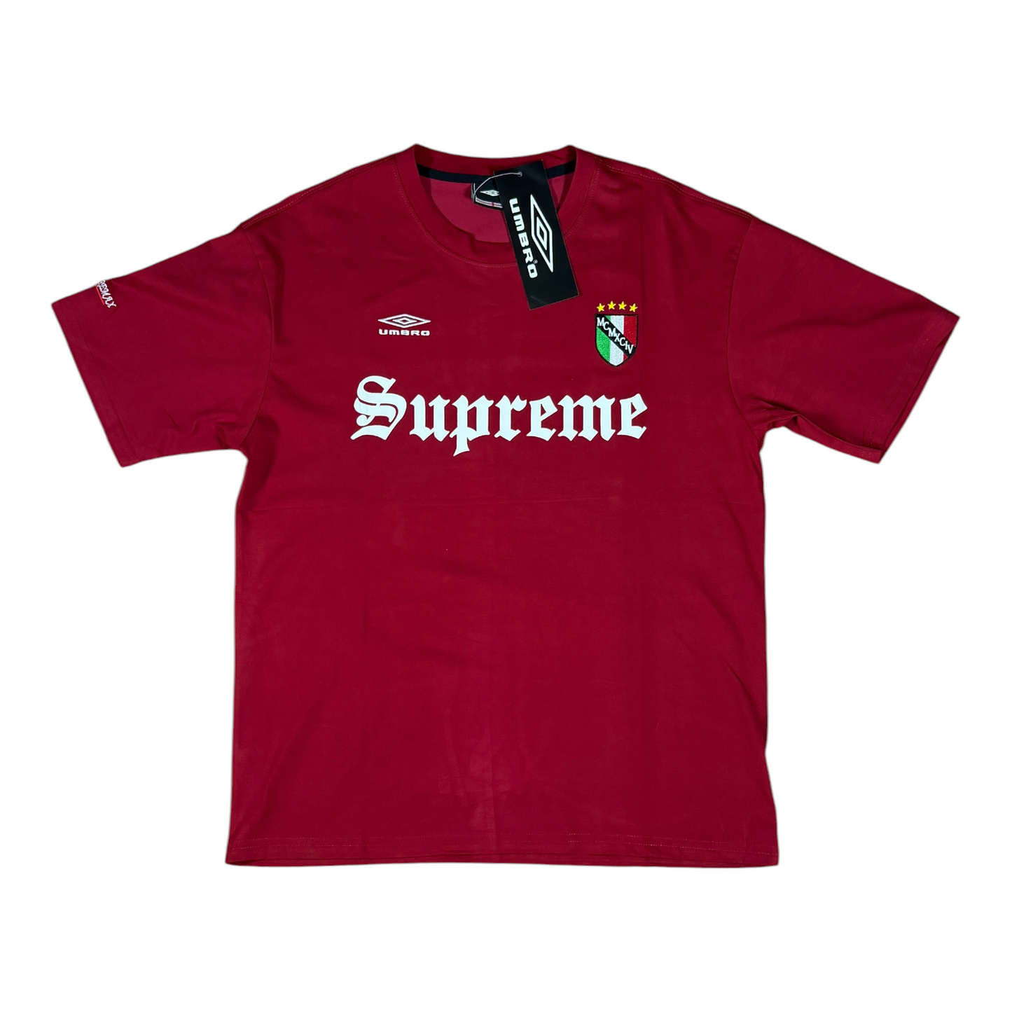 CAMISETA SUPREME X UMBRO ROJA