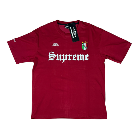 CAMISETA SUPREME X UMBRO ROJA
