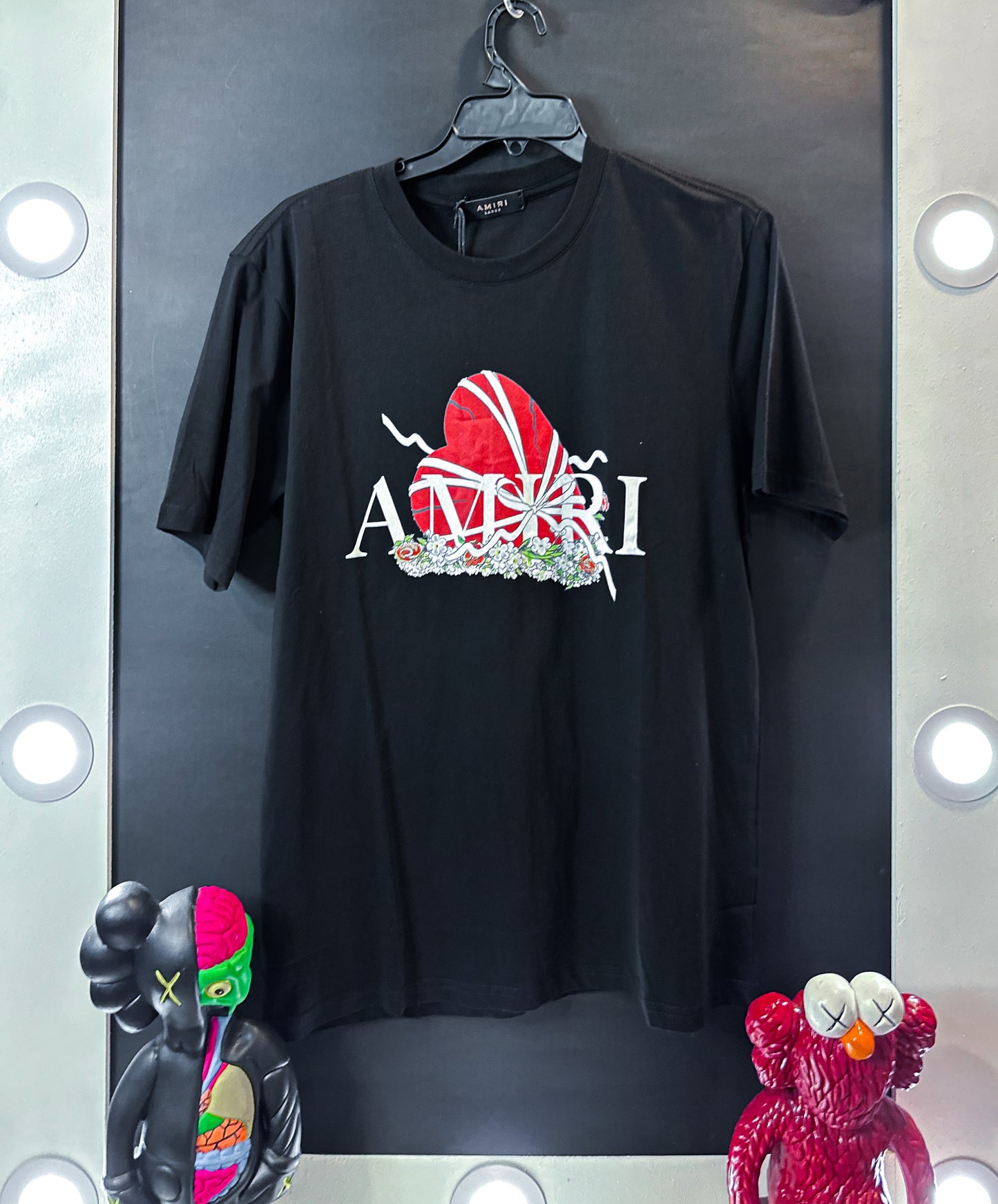 CAMISETA AMIRI NEGRA CORAZON