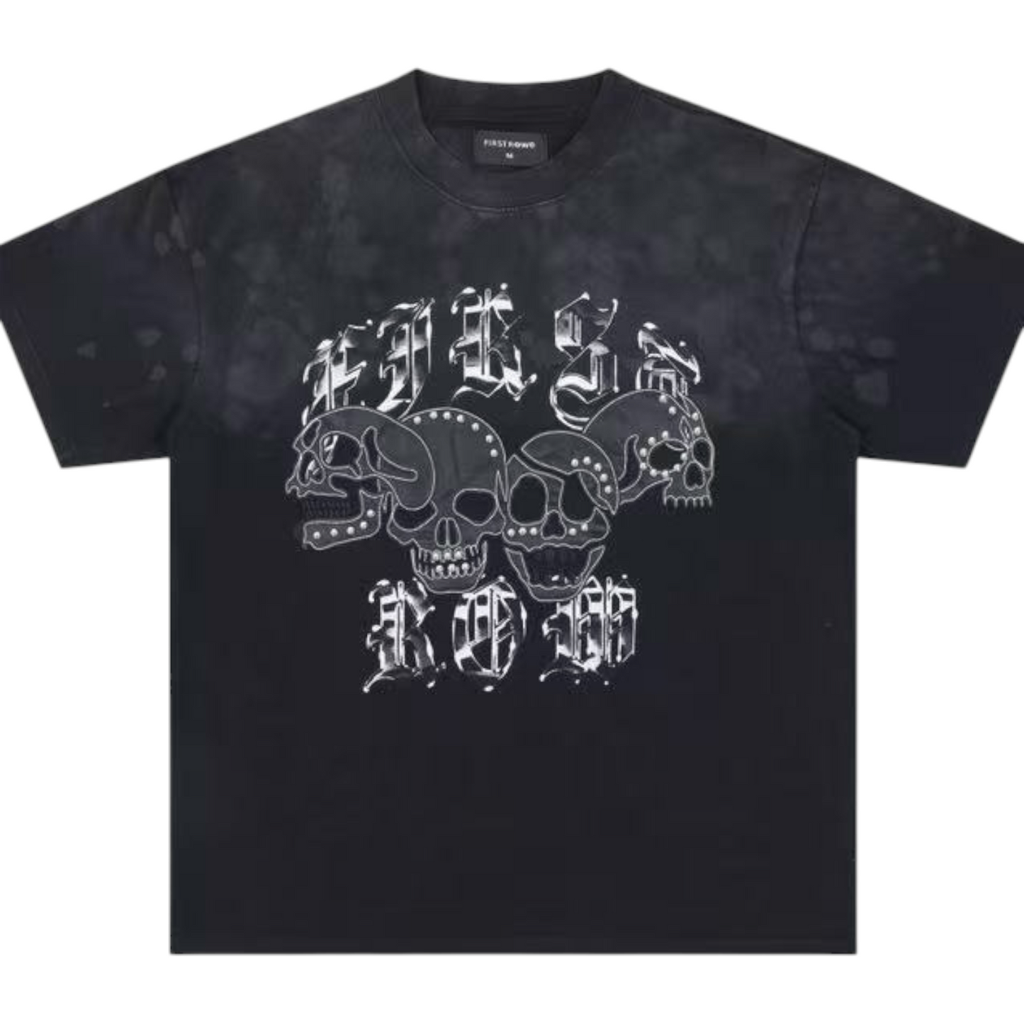 CAMISETA FIRST ROW SKULLS NEGRA