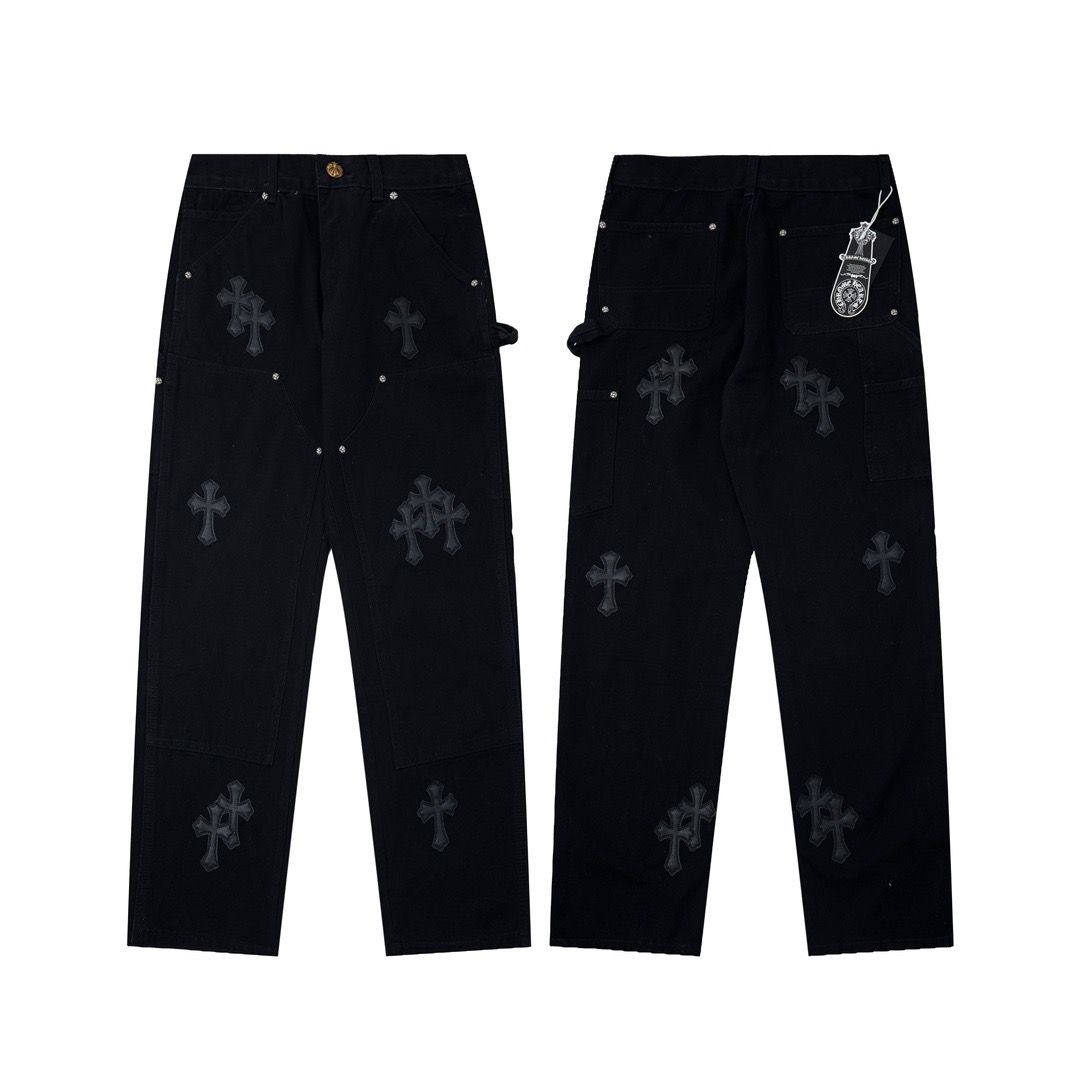 PANTALON CHROME HEARTS NEGRO