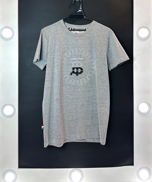 CAMISETA BURBERRY GRIS LOGO BRILLANTE