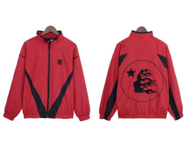 CONJUNTO HELLSTAR ROJO SUDADERA