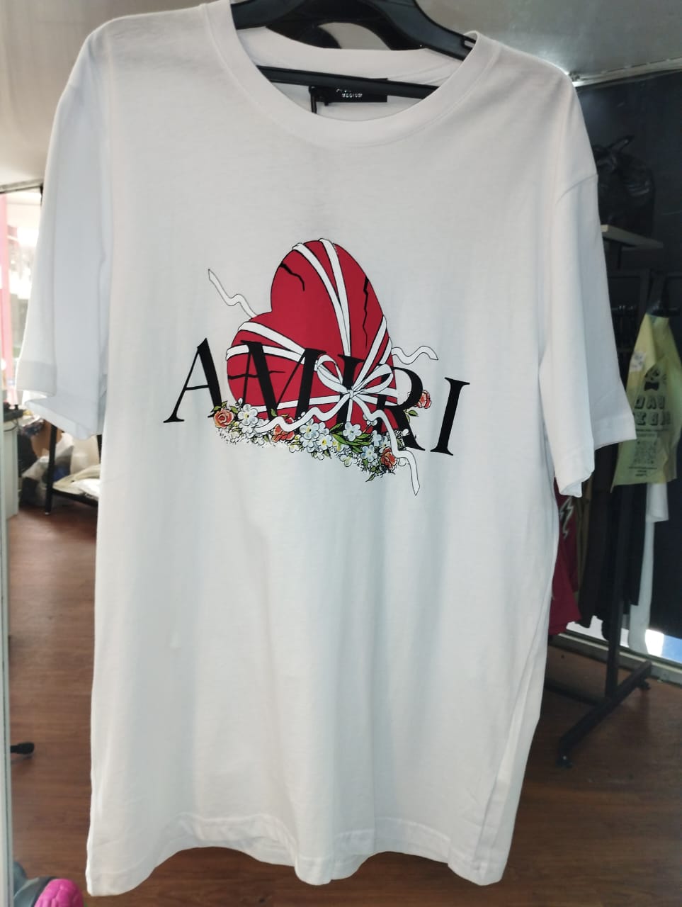 CAMISETA AMIRI BLANCA CORAZON