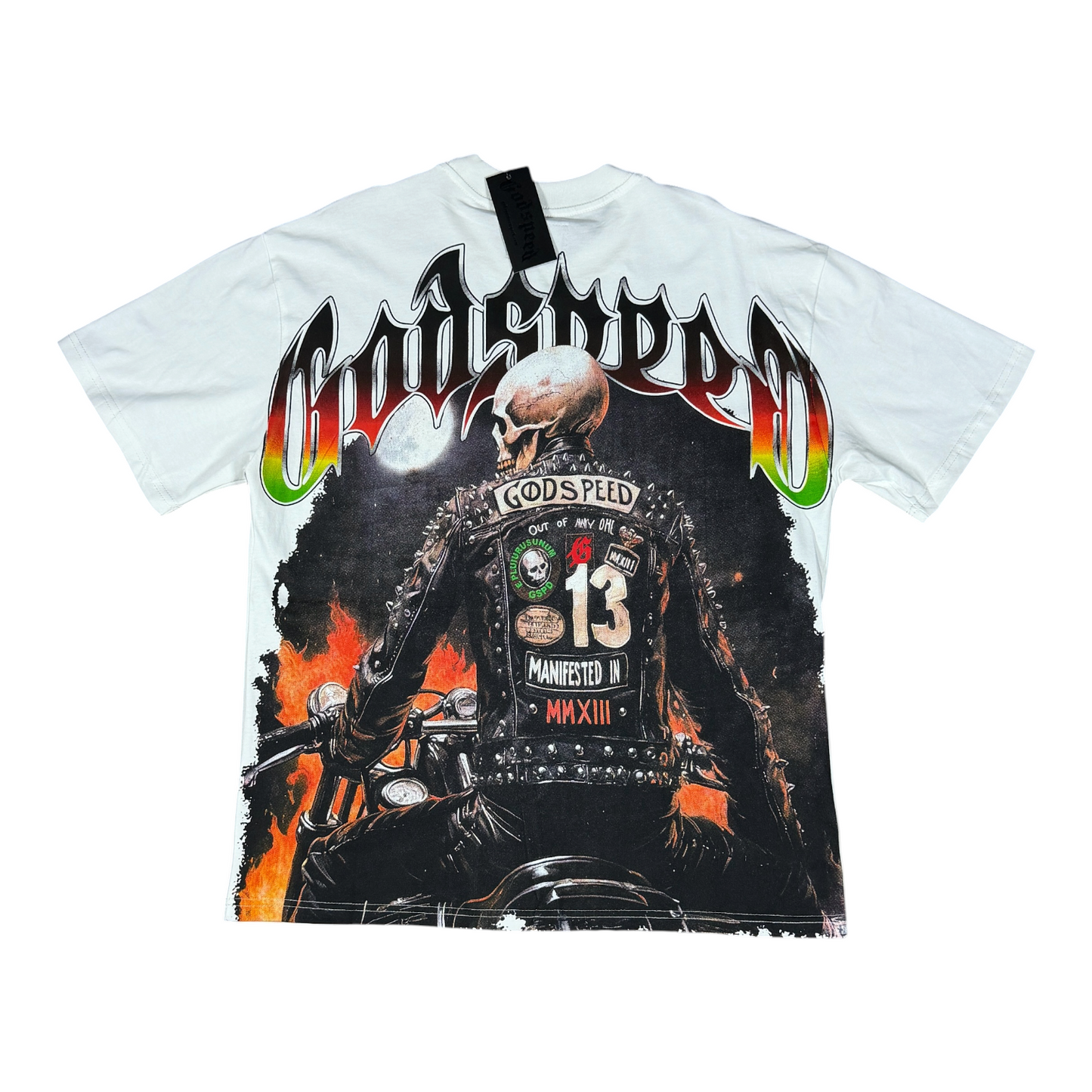 CAMISETA GOODSPEED ROCK SKULL BLANCA