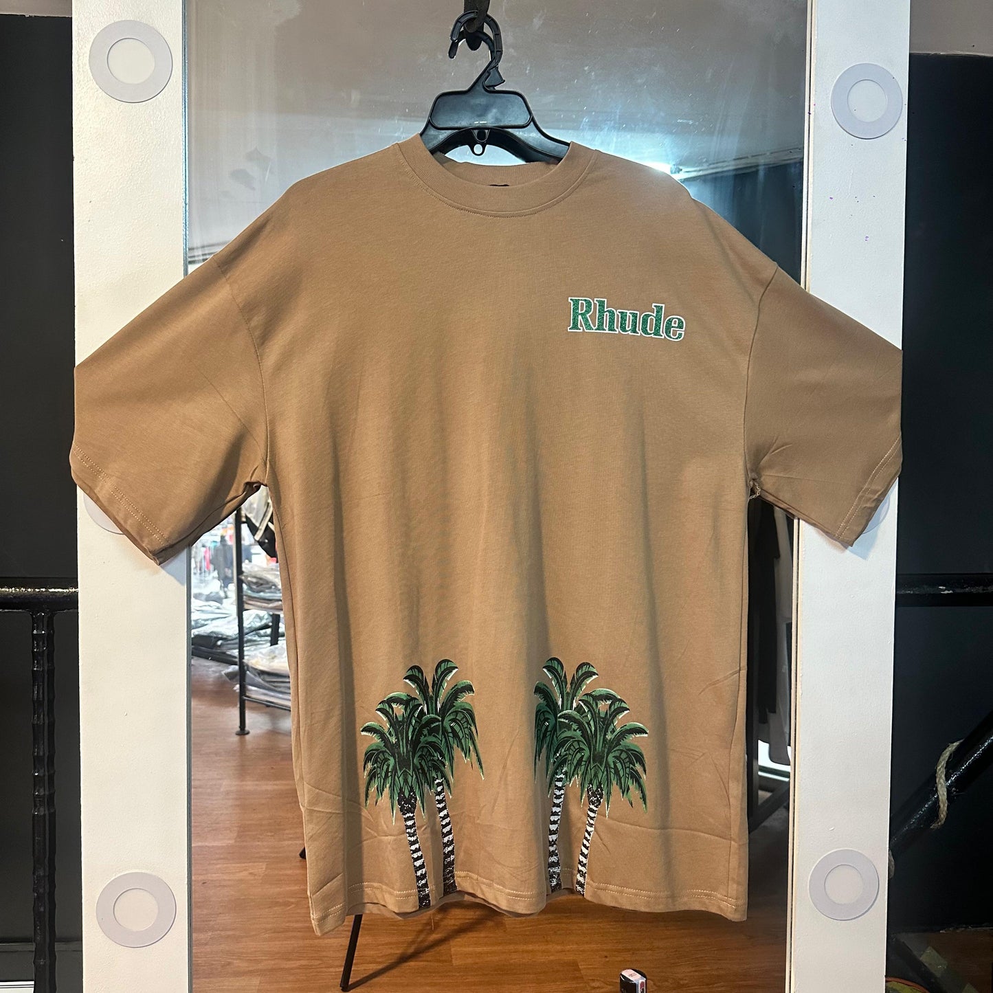 CAMISETA RHUDE CAFE LOGO VERDE