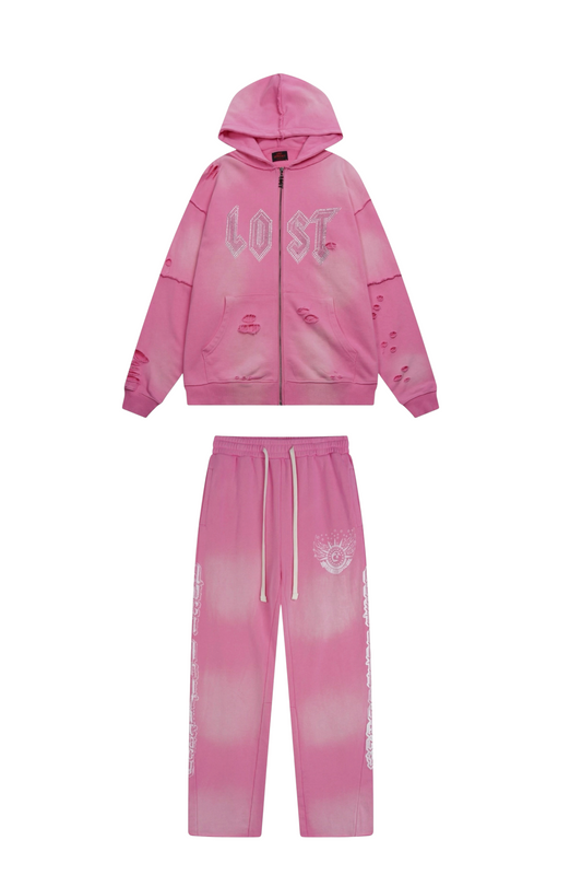 CONJUNTO LOST INTRICACY ROSADO