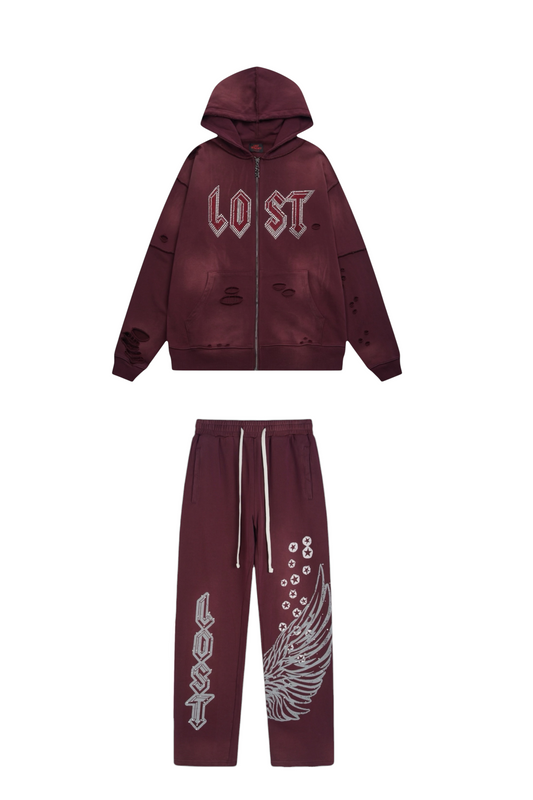 CONJUNTO LOST INTRICACY VINO TINTO
