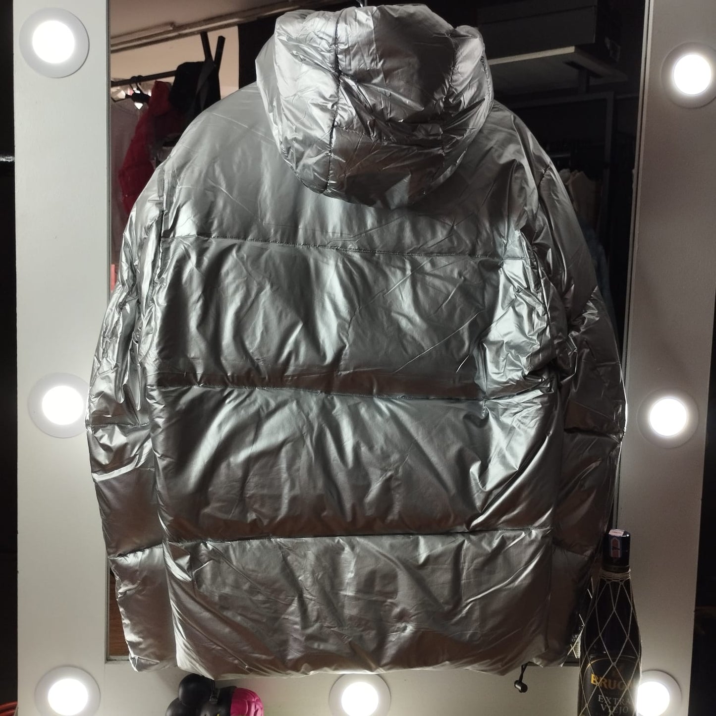 CHAQUETA PRADA PLATEADA PUFFER