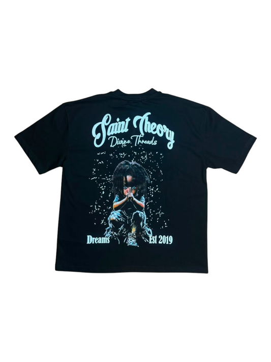 CAMISETA SAINT THEORY DIVINE THREADS NEGRA