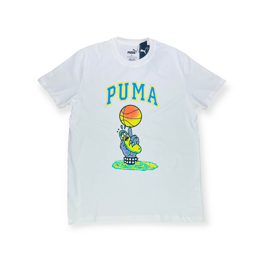 CAMISETA PUMA BLANCA RICK AND MORTY