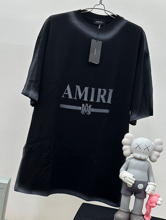 CAMISETA AMIRI NEGRA BORDE GRIS