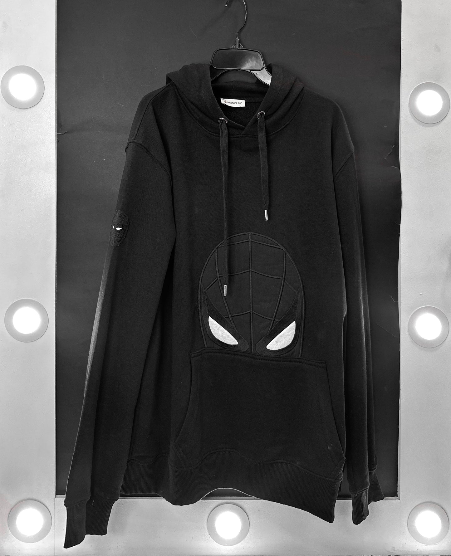 HOODIE MONCLER NEGRO SPIDERMAN