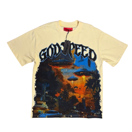 CAMISETA GOODSPEED ALIENS BEIGE
