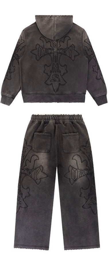 CONJUNTO VALLEY DREAMS SCAR NEGRO DESGASTADO