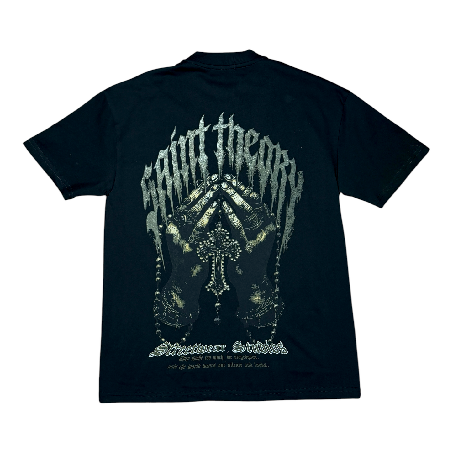 CAMISETA SAINT THEORY PRAYER NEGRA