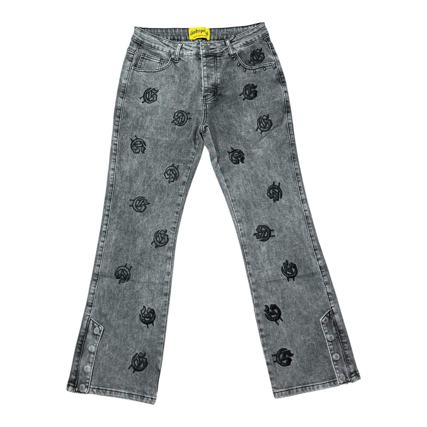 JEAN GODSPEED FLARED GRIS