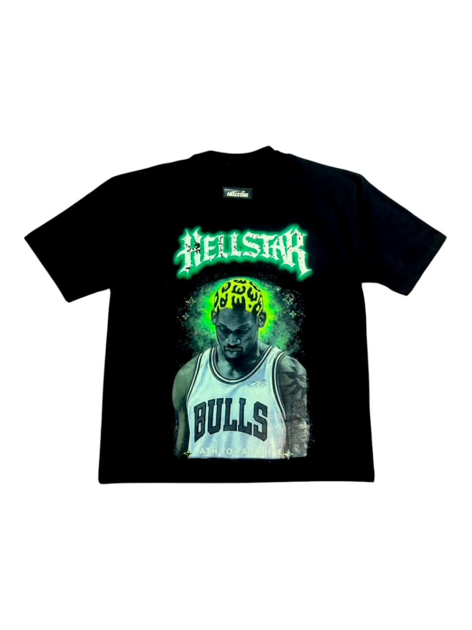 CAMISETA HELLSTAR DENIS RODMAN NEGRA NEON