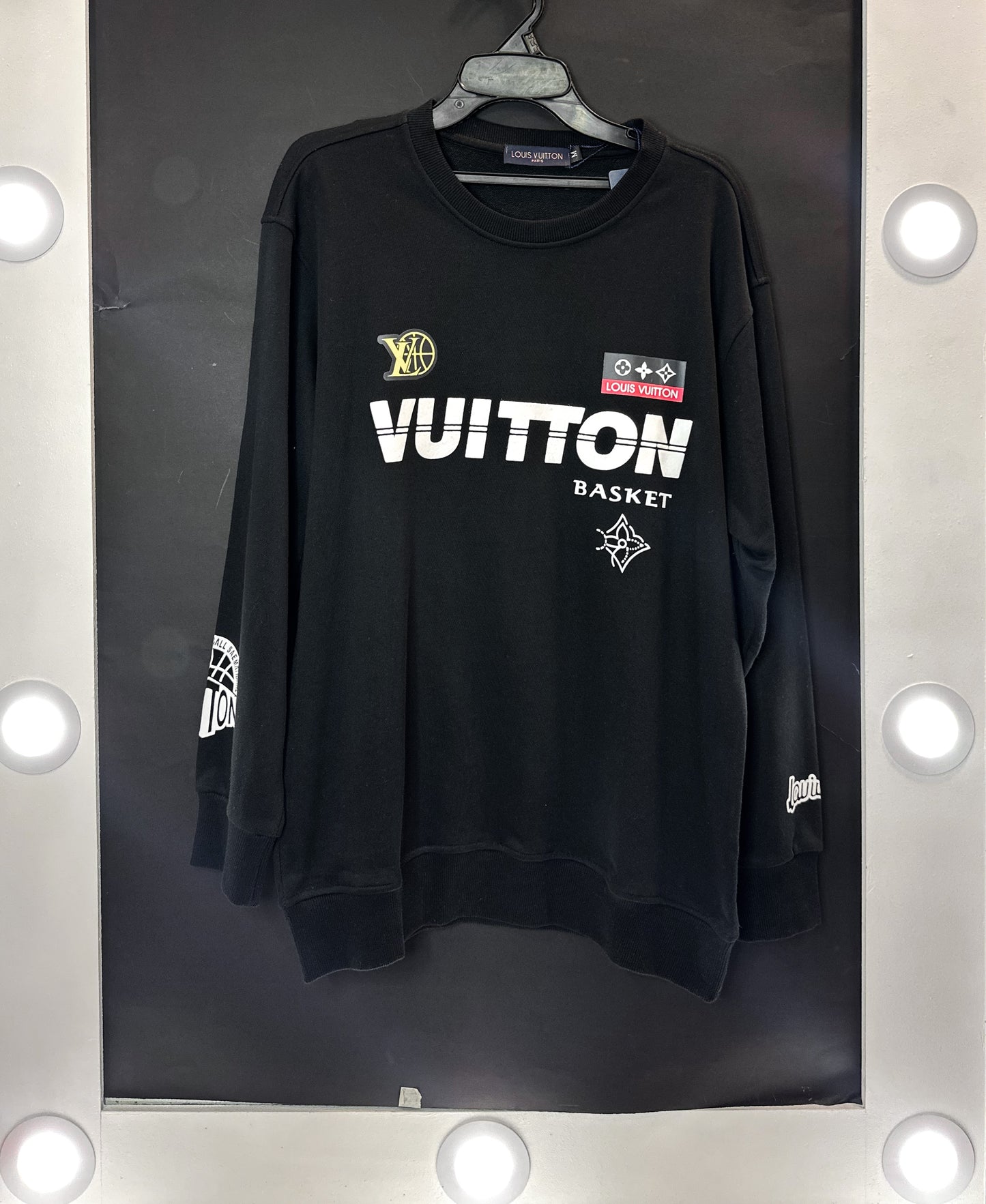 CREW NECK LOUIS VUITTON NEGRO LOGOS