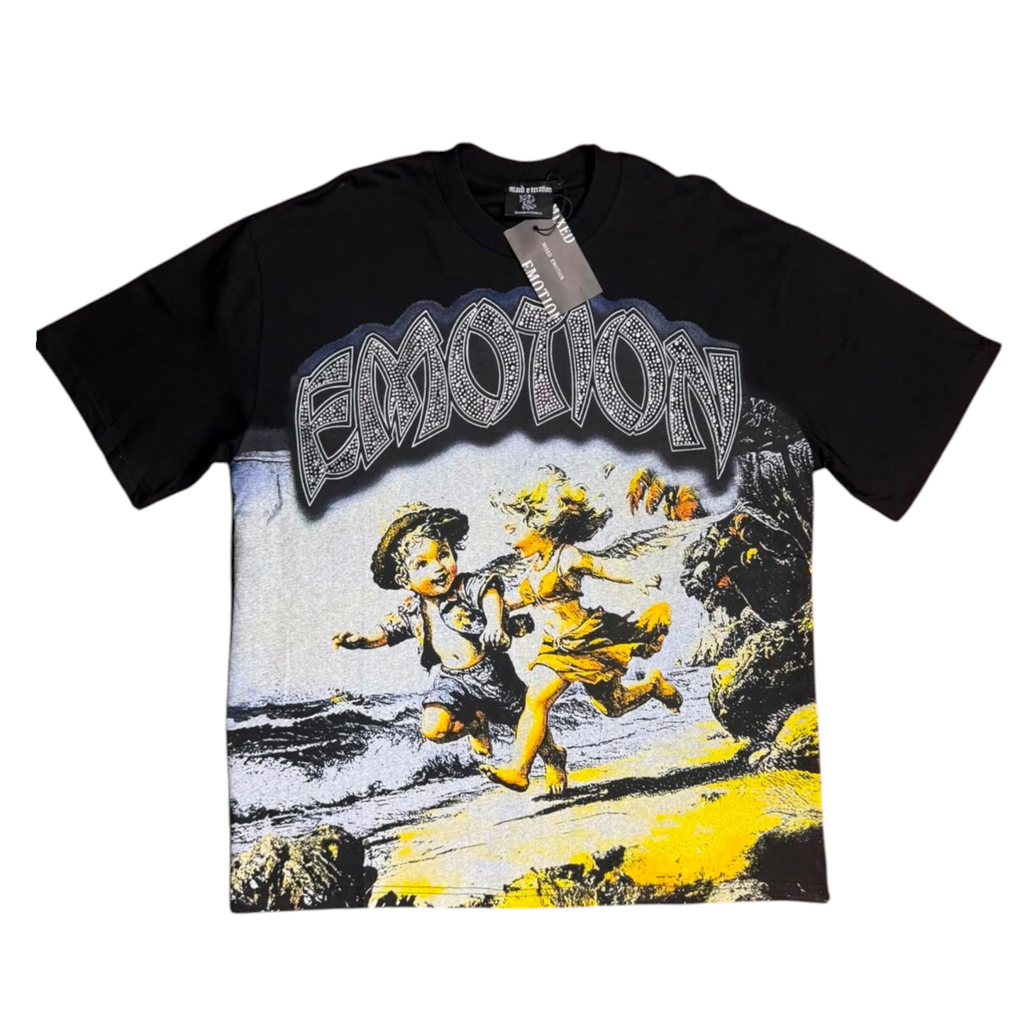CAMISETA MIXED EMOTION COUPLE NEGRA