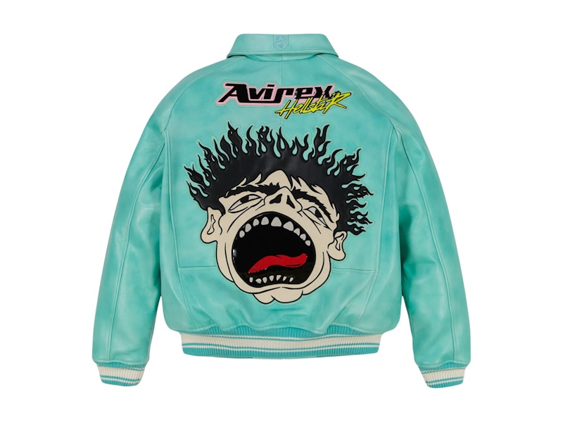 CHAQUETA BEISBOLERA HELLSTAR X AVIREX VERDE